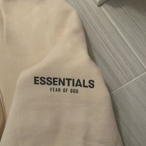 Essentials Cream Sweatpants for Men
